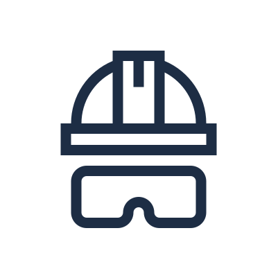 Ikon, hjelm og vernebriller