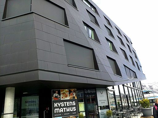 Fasade på moderne bygg
