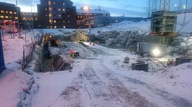 Arbeid i snøen